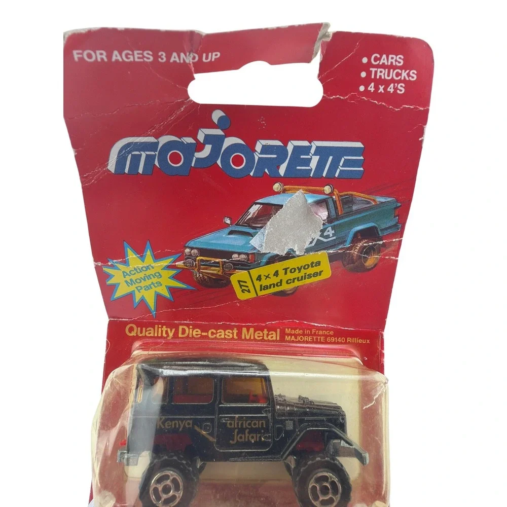Majorette Toyota‎ Land Cruiser 4x4 1:64 Black Good Kenya African Safari 277